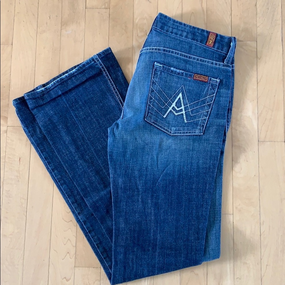 7 for all Mankind white A pocket sz 27